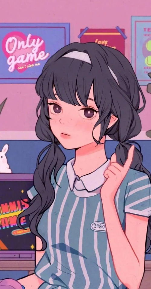 特别丧系动漫女生头像插画壁纸