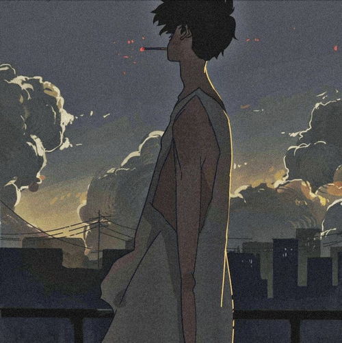 头像孤独丧系动漫男头像