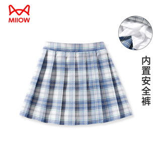 lavi童装女童裙子儿童百褶裙网眼透气中大童半身裙粉红140