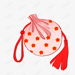 卡通中国风红花粉色香囊素材图片免费下载高清psd千库网图片编号11527472