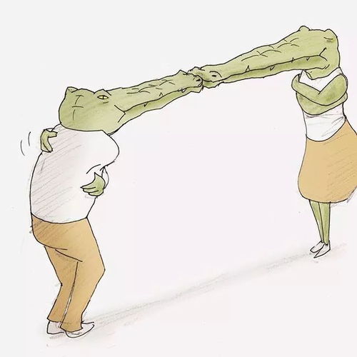 日本画师手下的小鳄鱼我鳄鱼不要面子的啊这么对我,小心咬你哦