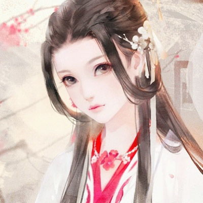水墨古风头像女淡雅