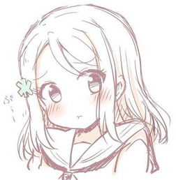 白色系头像女生动漫图片插画